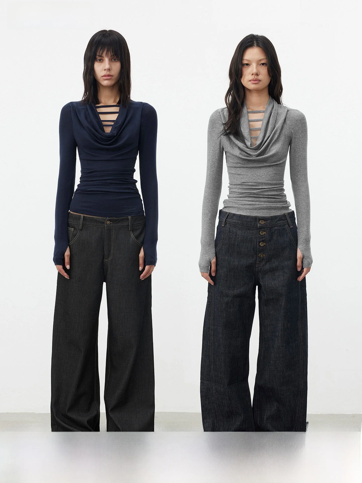 

AFTADAWN Lenzing Modal Wool Long Sleeve Hollow out Neck Design Slim Fit Base Layer Top Soft to the Touch Ladies T-Shirt