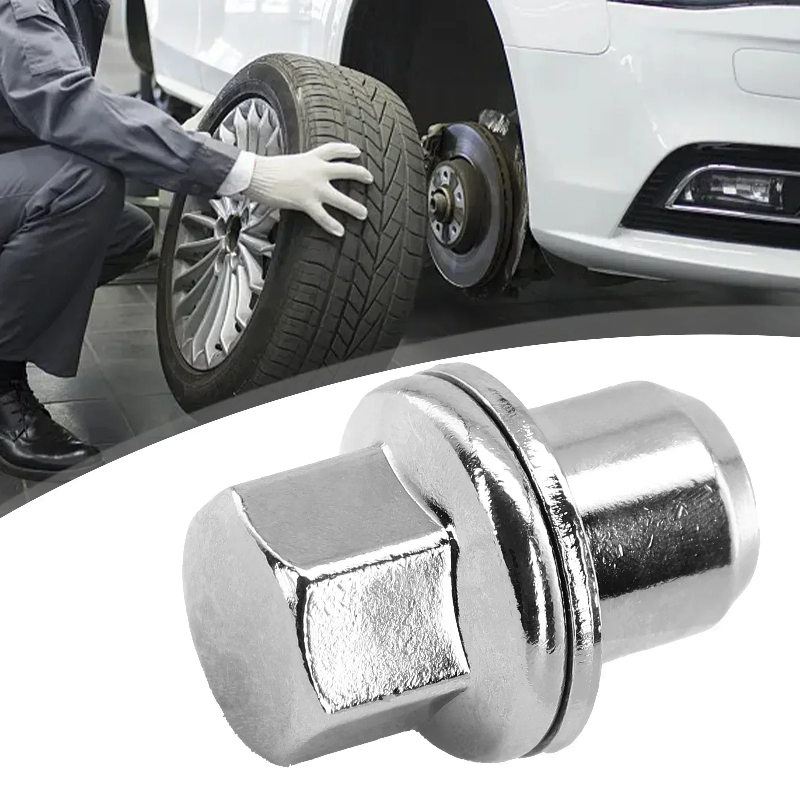 1pc Wheel Nut For Range -Rover Sport L322 L405 L494 OEM 22mm Hex M14x1.5 Durable Chrome Plating Solid Tire Screw Hub Nut