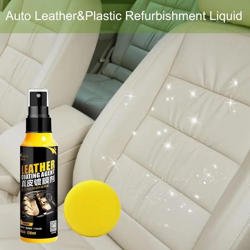 

120ml Auto Leather Renovation Agent Car Leather Repair Cream Dashboard Wax Moisturize And Protect Leather Seat For Automobiles