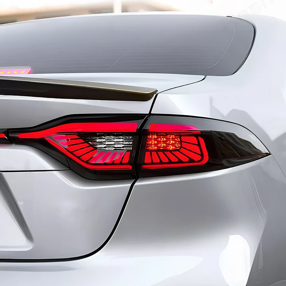 Car through Taillight Assembly for Toyota Corolla Levin 2019-2023 Led Auto Back Lamp Upgrade Turn Signal Brake Fog Accessories