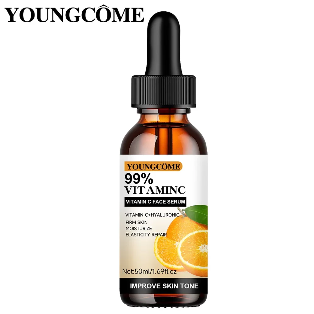 Youthcome vitamina c essência facial contém ácido hialurônico vitamina c removedor de manchas escuras reparação hidratante essência anti-envelheciment