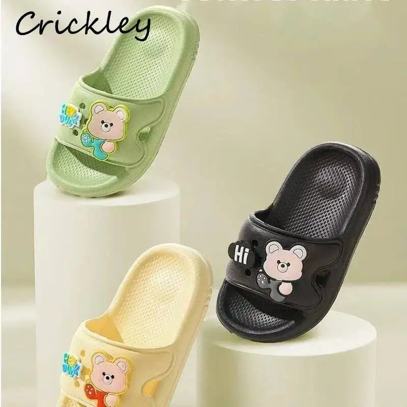 

B EVA Children's Slippers Home New Anti-Slip Anti-Odor Indoor and Outdoor Bath Baby Slippers Summer Beach Sandals