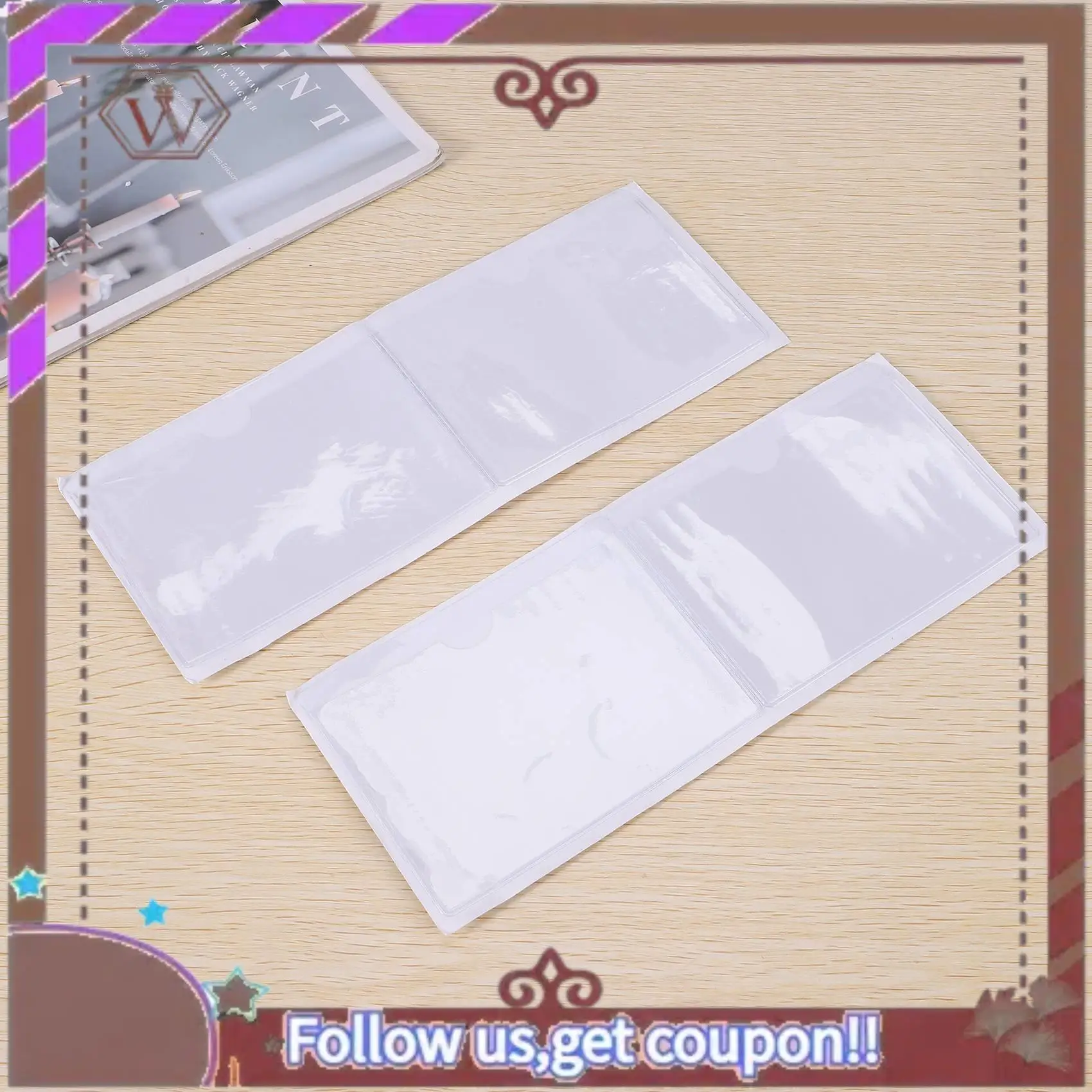 أحدث 60 حزمة 3.5X4.7 بوصة حامل ملصقات ذاتي اللصق جيوب بطاقة حامل التسمية حامل بطاقة المكتبة البلاستيكية الشفافة