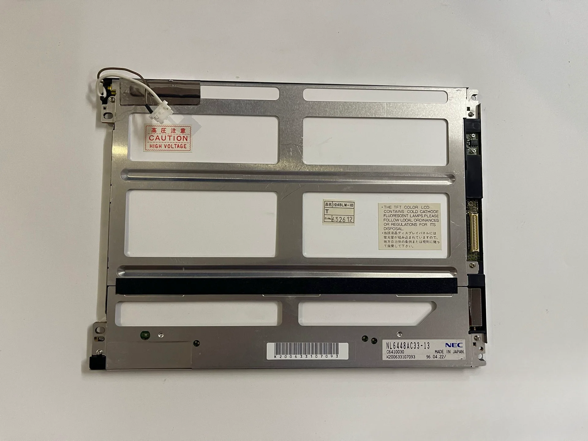 

New and Original 12.1" NL6448AC33-13 Display LCD Screen