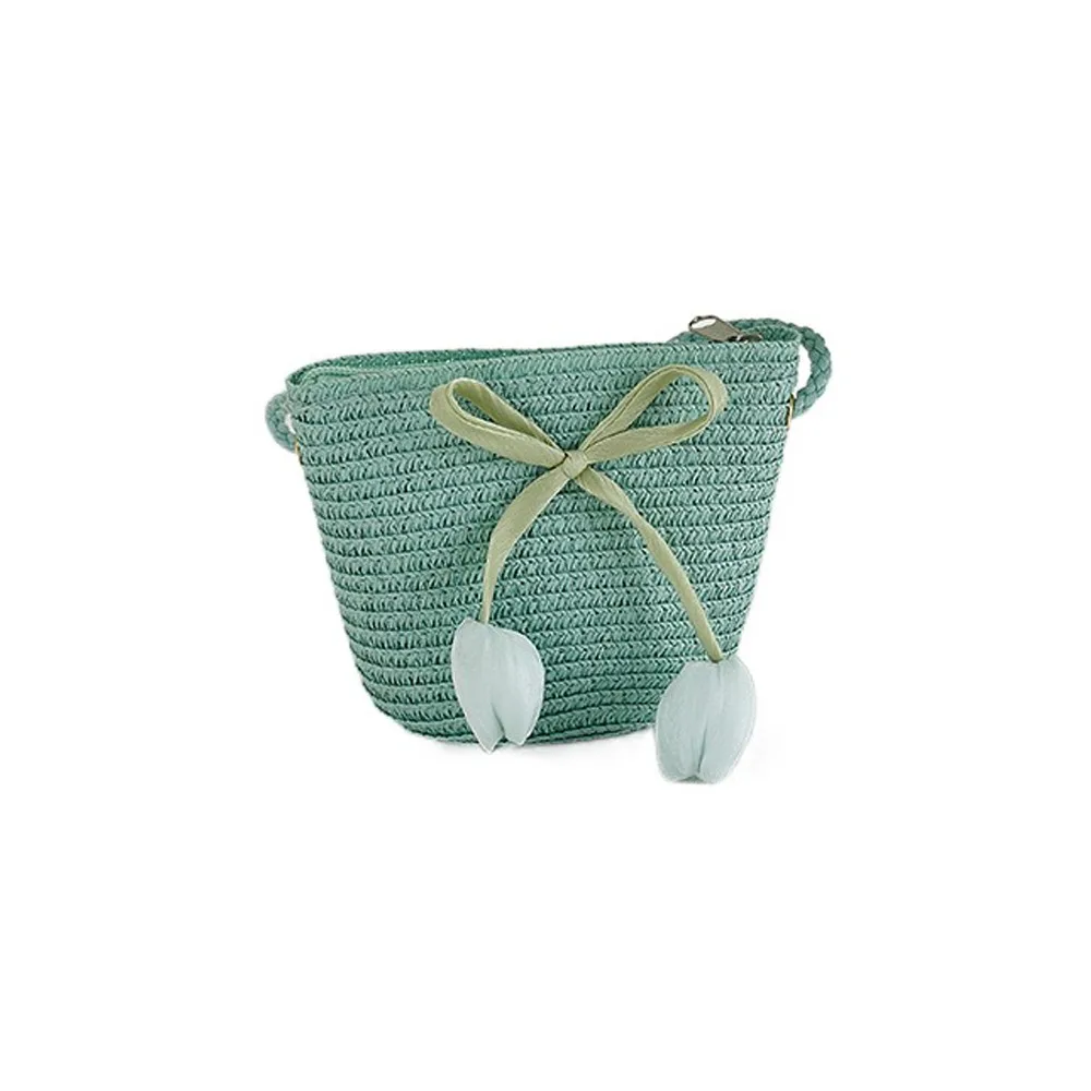 

with Same Style Crossbody Bag Tulip Straw Sun Hat Shading Hat Korean Style Girls Bucket Hat Foldable Fisherman Cap
