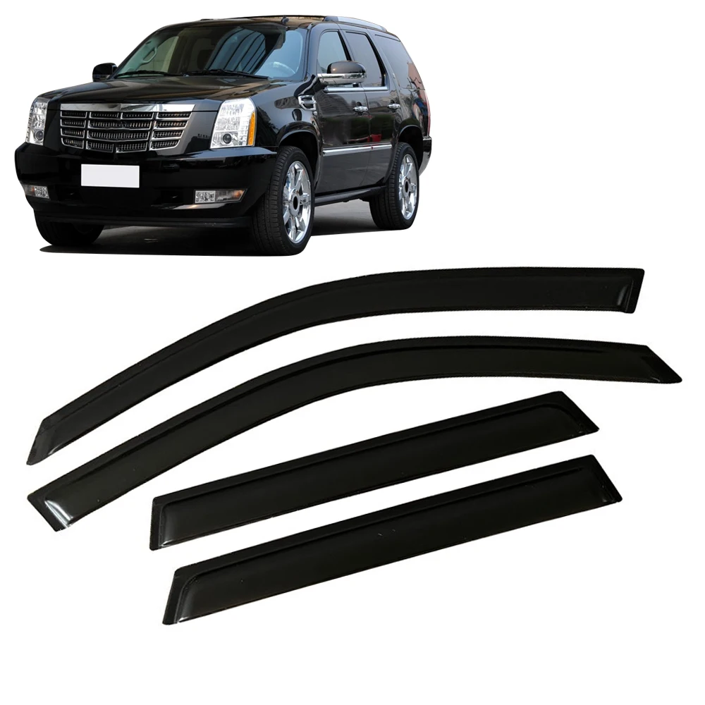 

Window Visor for Cadillac ESCALADE 2007 2008 2009 2010 2011 2012 2013 2014 Weathershied Door Visor Wind Sun Rain Guards Side