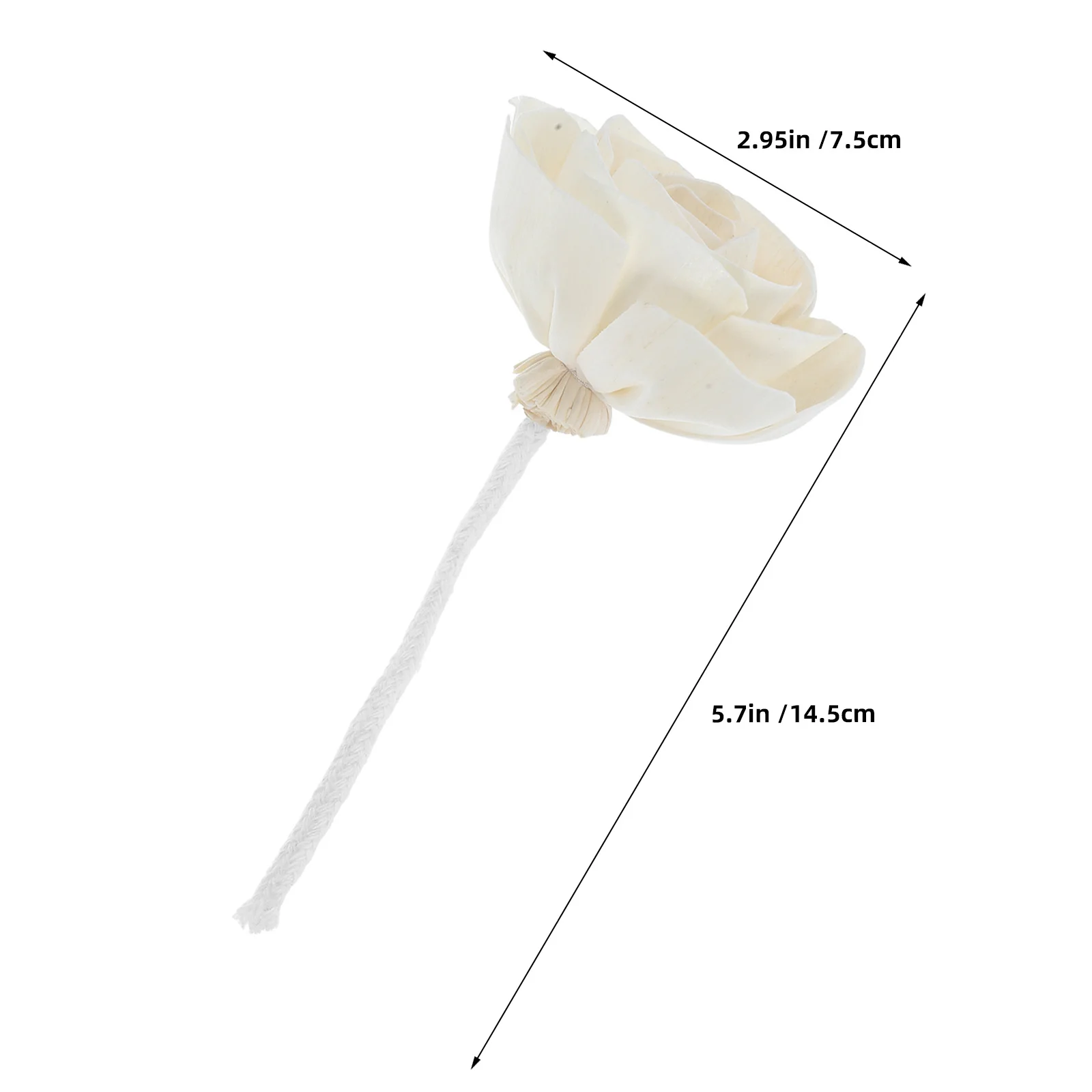 4 قطعة العصي الناشر زهرة اصطناعية القطن حبل الفتيل عديمة اللهب الروائح الملء للزيوت الأساسية زهرة العطر