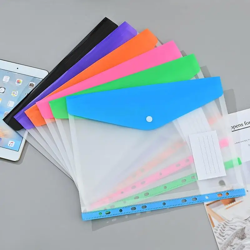 6/12 Packs A4 Binder Pocket Organizer Folders, Expandable Folders Plastic Envelopes Binder Folders , For School Office Home