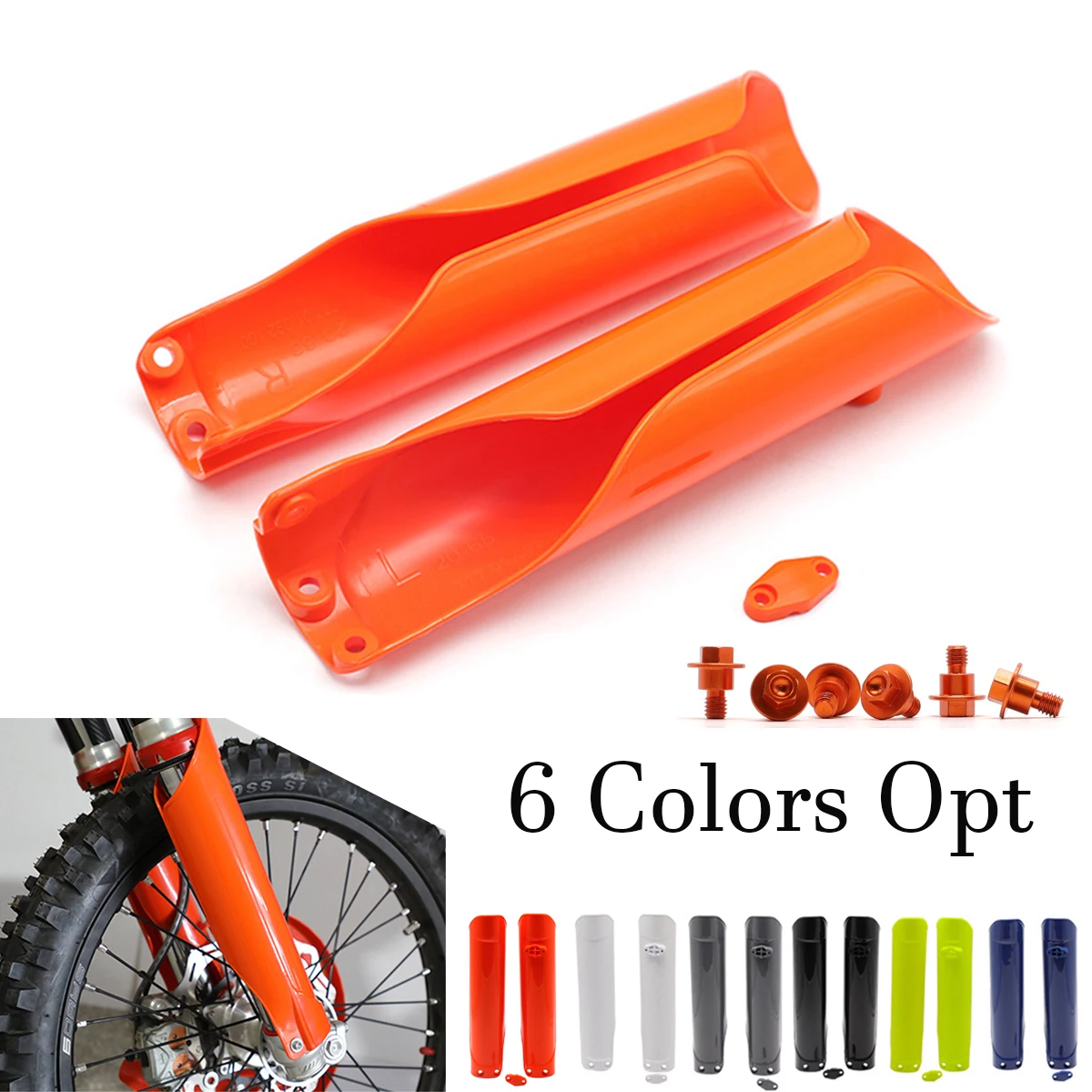 

Motorcycle Fork Protector Guard Front Shock Absorber Cover For KTM 2016-2023 2024 EXC EXCF SX SXF XC XCF XCW XCFW XWF 125-500CC