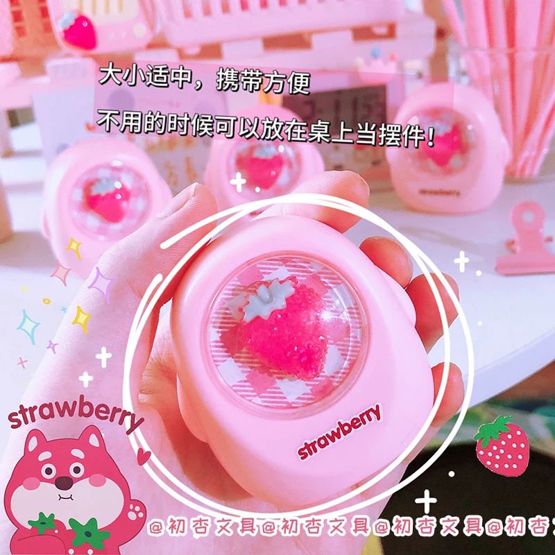 Imagem -05 - Kawaii Strawberry Pencil Sharpener Material Escolar Artigos de Papelaria Student Prize Kids Gift