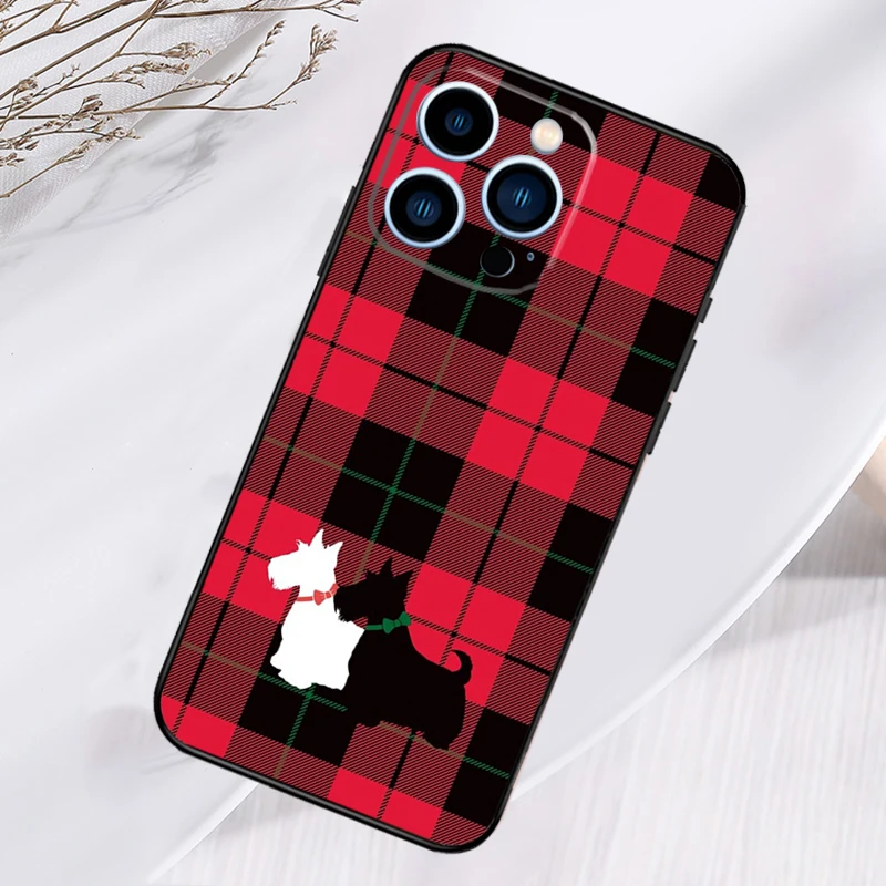 Clan Stewart Dress Tartan Plaid Pattern Fundas For iPhone 13 12 11 Pro Max XR XS Plus Case For iPhone 14 15 16 Pro Max Cover