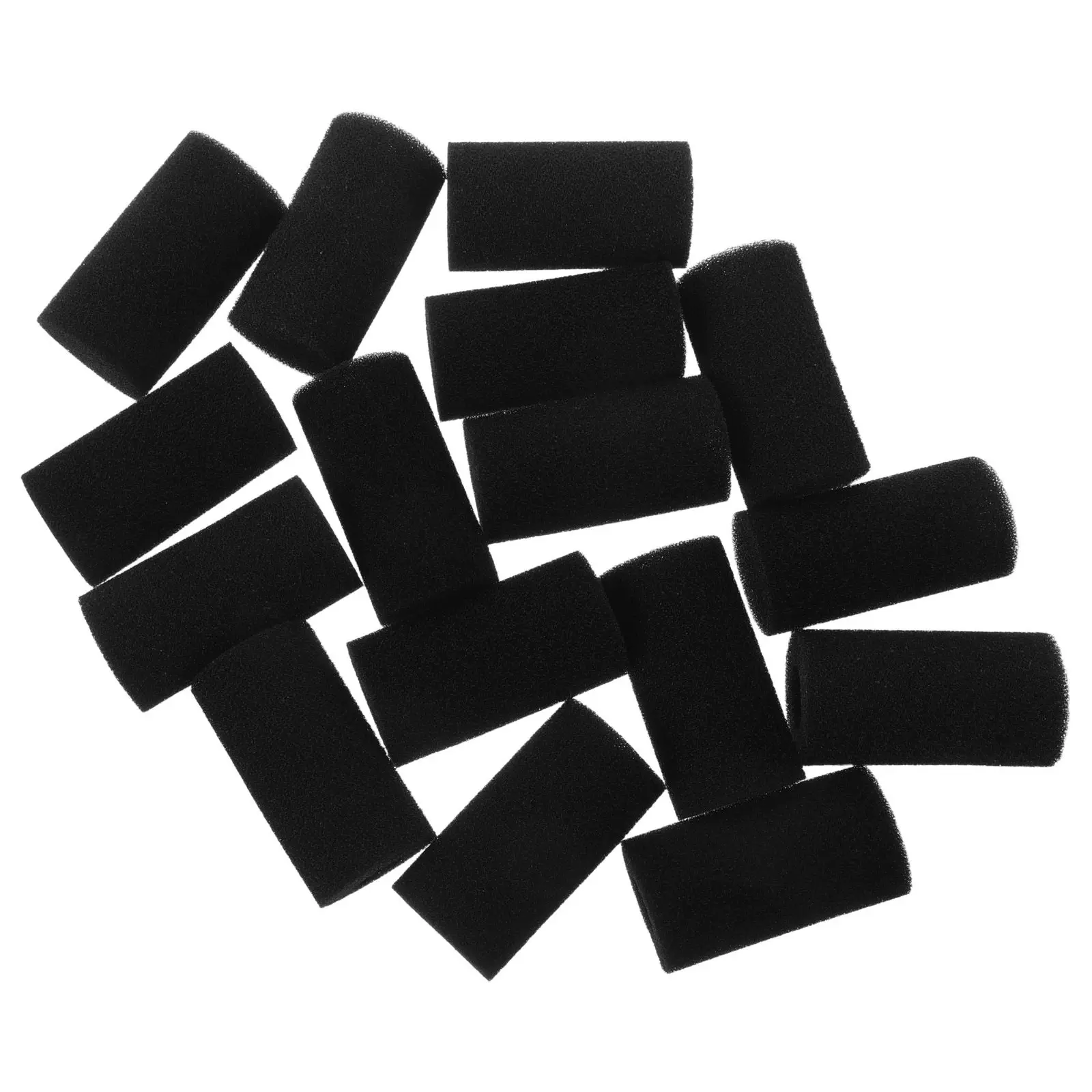 20Pcs Black Aquarium Pre-Filter Sponge Filter Sponge Pads Protect Pump Intake Replacement Aquarium Filtration System