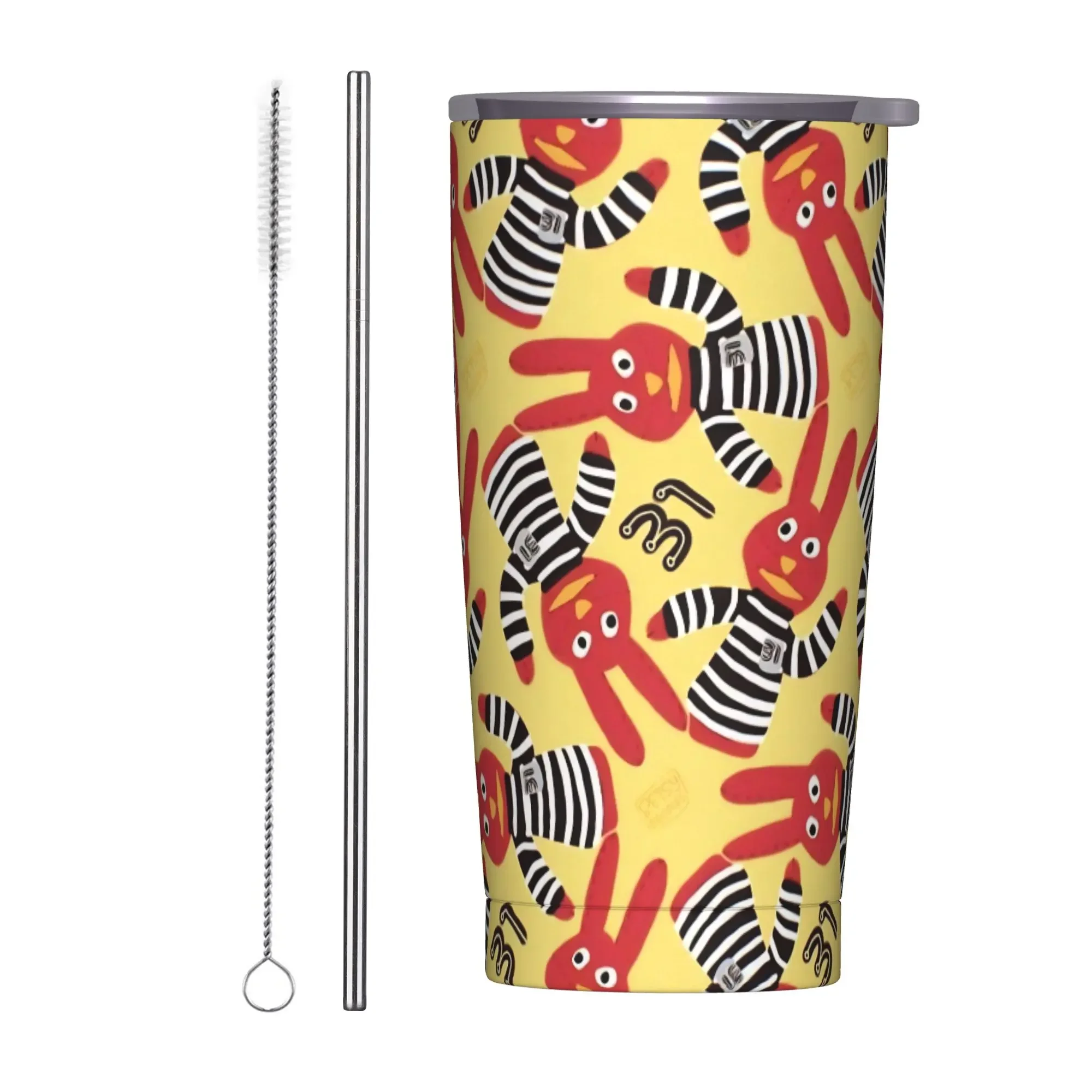 31 Minutos Insulated Tumbler with Straws Chilean Comedy Stainless Steel Thermal Mug Outdoor Portable Hot Cold Drink Cup, 20oz