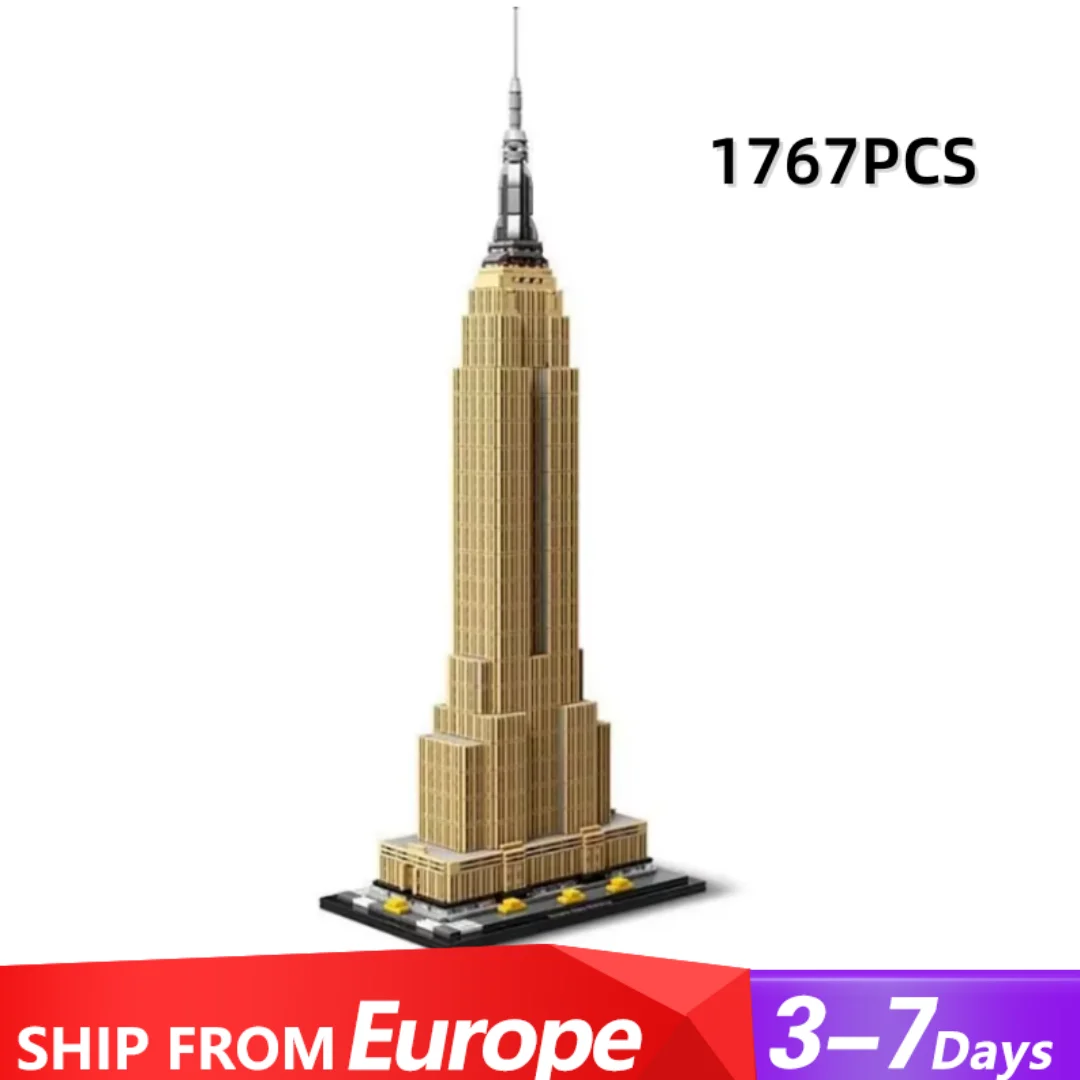 

167PCS Giant International Building 1:800 Model City Street View Architecture Modular Building Block Assembly Model Kit Gifts