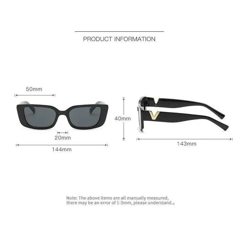 Retro Rectangular Sunglasses 2023 New WOMEN\'S Brand Designer Retro Small Frame Sunglasses Oculos De Sol