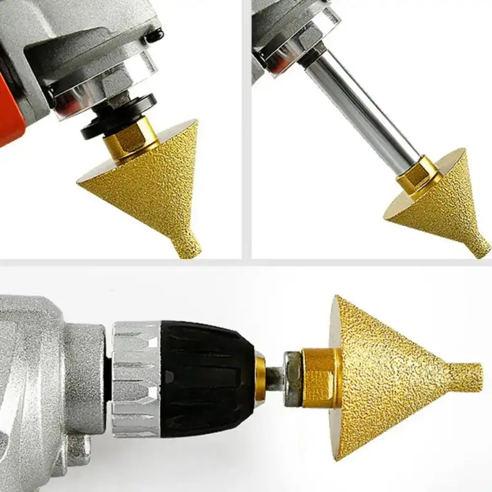 

M10 Thread Diamond Beveling Chamfer Bit 38/50mm Grinding Head Ceramic Tile Hole Opener High Quality Durable