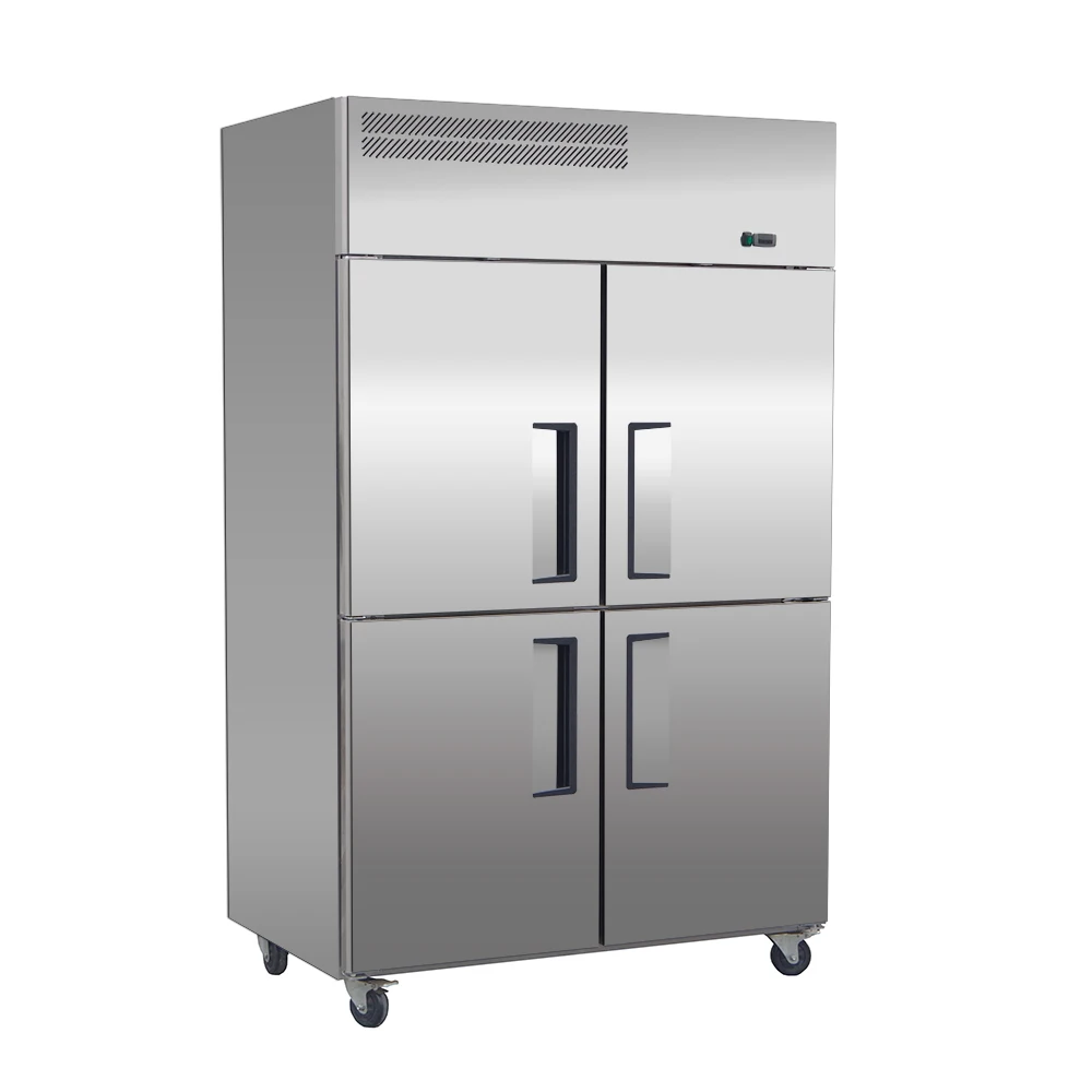 

Stainless Steel Commercial Fridge 4 Door Steel Fridge Frezzer Chillers Vertical Refrigerator Heladeras Verticales Refrigerator