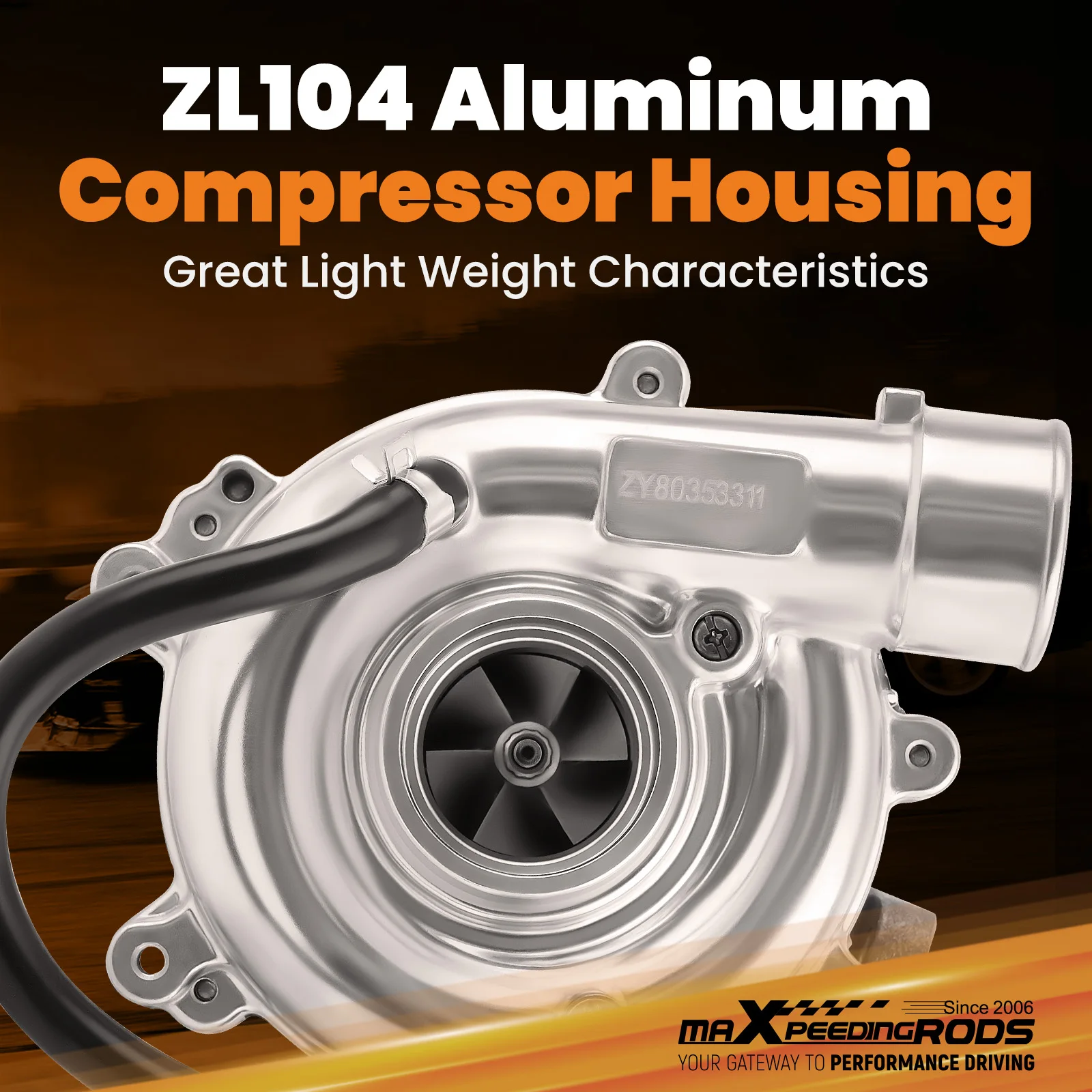 شاحن توربيني لتويوتا لاند كروزر هايلكس إنوفا 2.5L 2KD ديزل 2001- 17201-30080 1720130080 #4