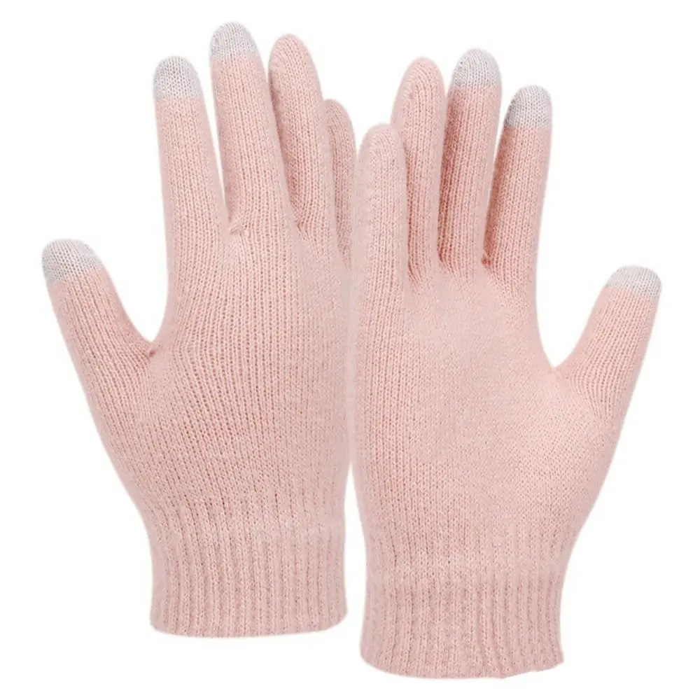 

Утолщенная женская шапка, шарф, перчатки, комплект, шапка-бини, однотонная шапка с помпоном, шапка с защитой шеи, комплект термозимних вязаных перчаток