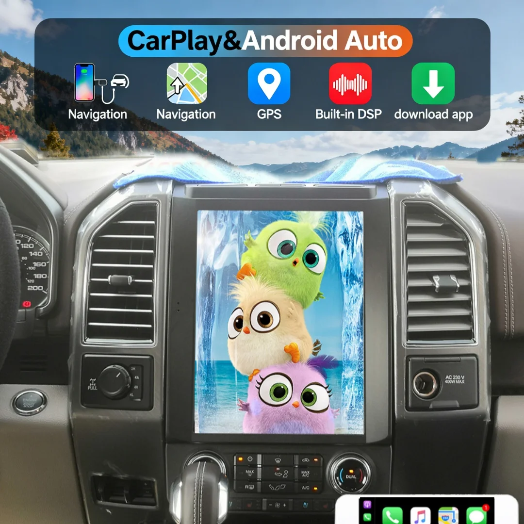

12,1-дюймовый Android-экран для автомобильной магнитолы Ford F150 F-150 2016-2021, GPS-навигация, стерео, видеоплеер, DVD, мультимедиа, автомагнитола