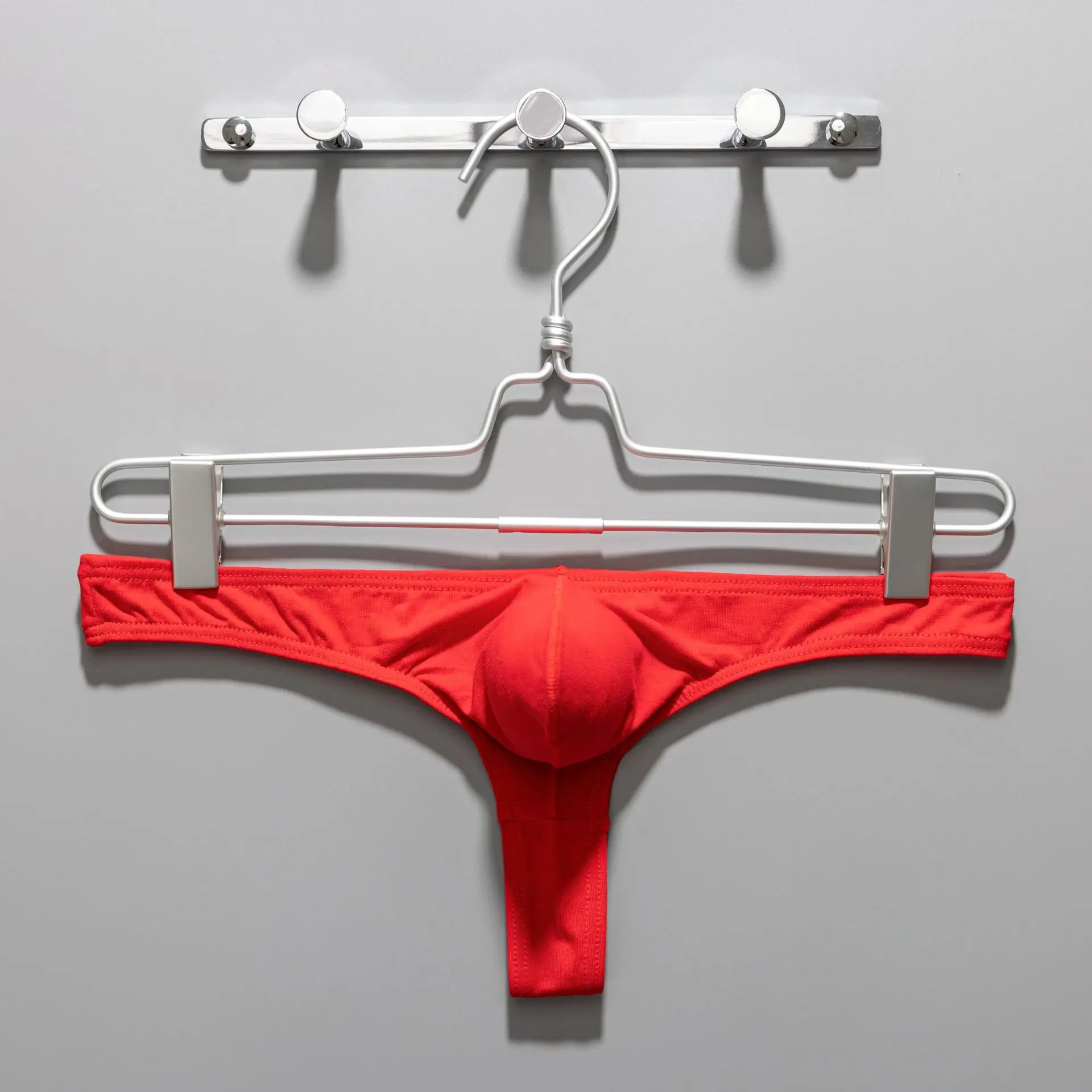 

Mens Low Waist Sexy Thong Underwear Lycra Cotton Pouch Male G String Panties Comfortable Clubwear