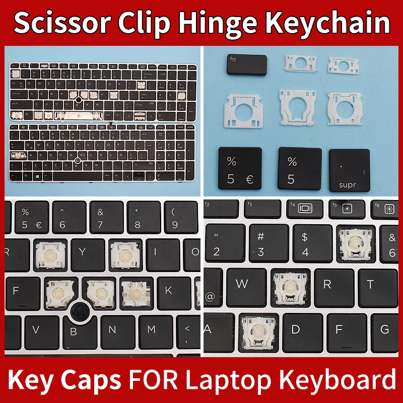 

Replacement Keycaps Scissor Clip Hinge For HP EliteBook 755 G3 850 G3 850 G4 ZBook 15u G3 G4 key caps keyboard Keychain