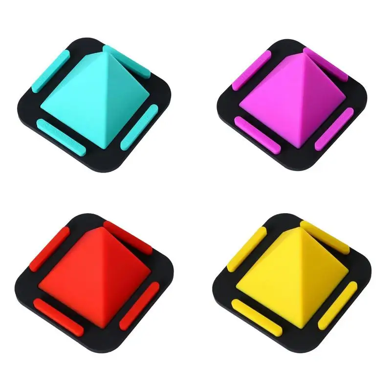 Pyramid Silicone Phone Holder Multifunctional Lazy People Silicone Mobile Phone Stand Anti-slip Portable Protect Phone Scratche