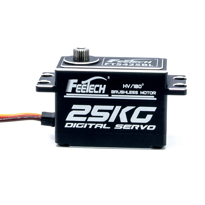 FT5425BL Servo Profil Rendah 7.4V 25Kg 180 Servo Tanpa Sikat untuk Suku Cadang & Aksesori Rc Motor Drone Truk Rc/Model Helikopter RC Perahu Mobil