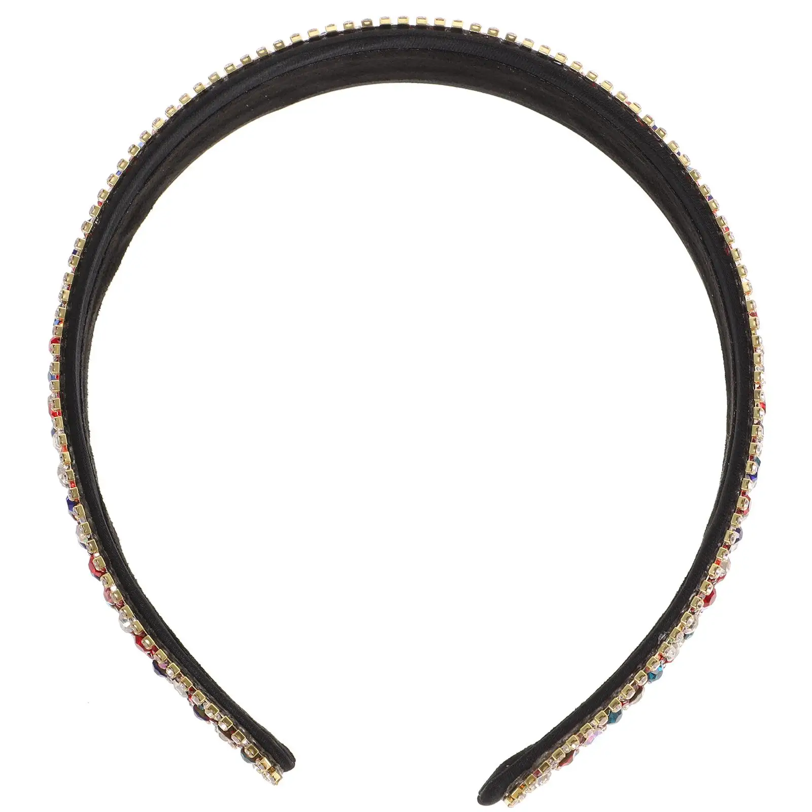 

Jewels Rhinestone Headband Headbands Crystal Hair Hoop Filling Wedding Colorful