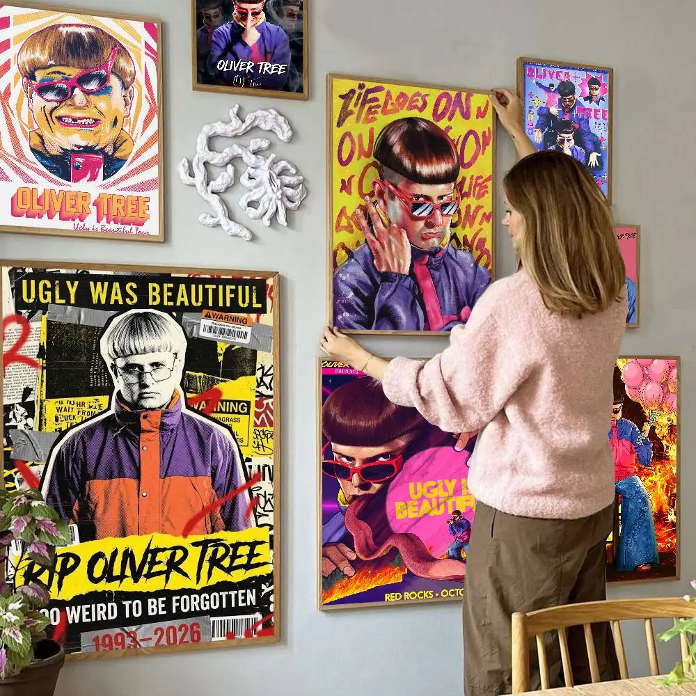O-Oliver Tree Ugly is Beautiful  Anime Posters Sticky HD Quality Wall Art Retro Posters for Home Kawaii Room Decor