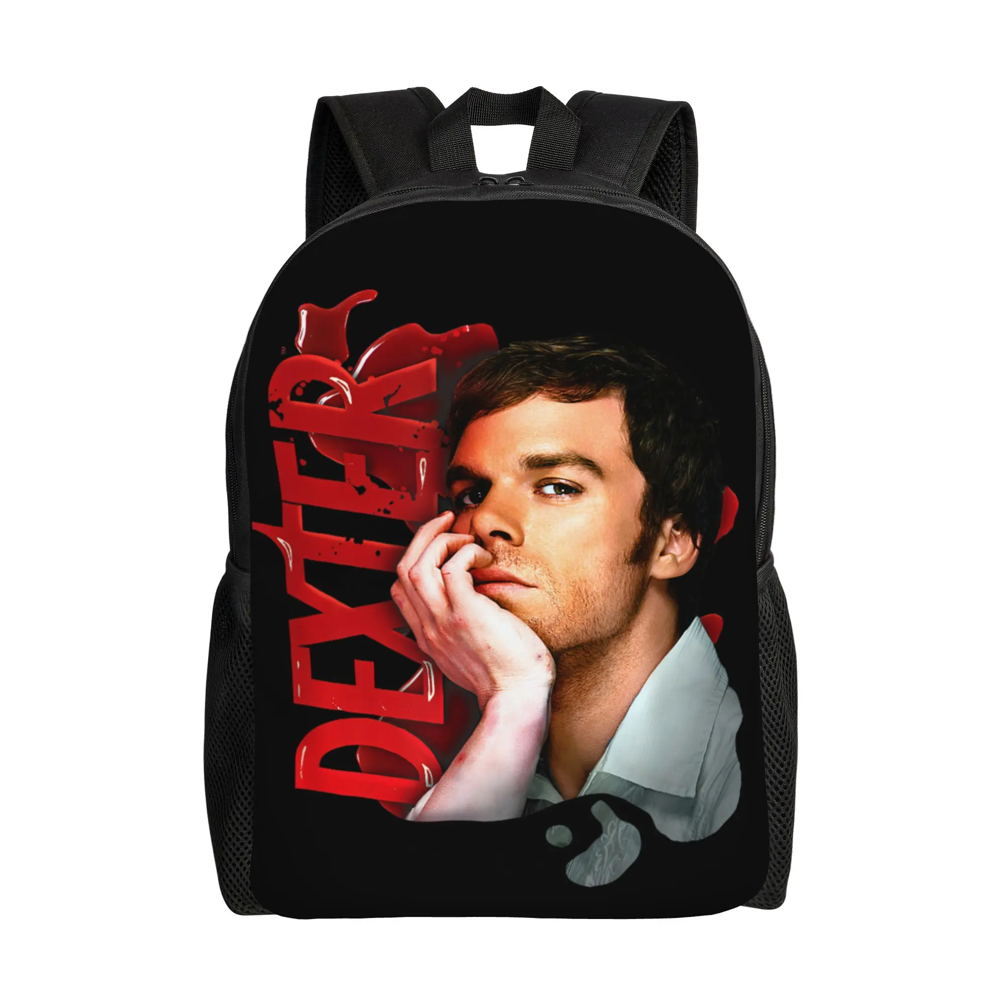 

Многофункциональный рюкзак Dexter Morgan: модный, спортивный, для школы, работы, в стиле хоррор-фильмов, для мужчин и женщин, студенческий, холщовый.