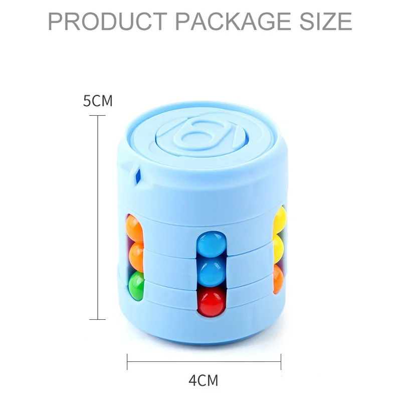 Rompecabezas de frijoles giratorios mágicos, juego de cubo para chico y adulto, yemas de los dedos, juego de descompresión, juguetes educativos Montessori, regalo para niños