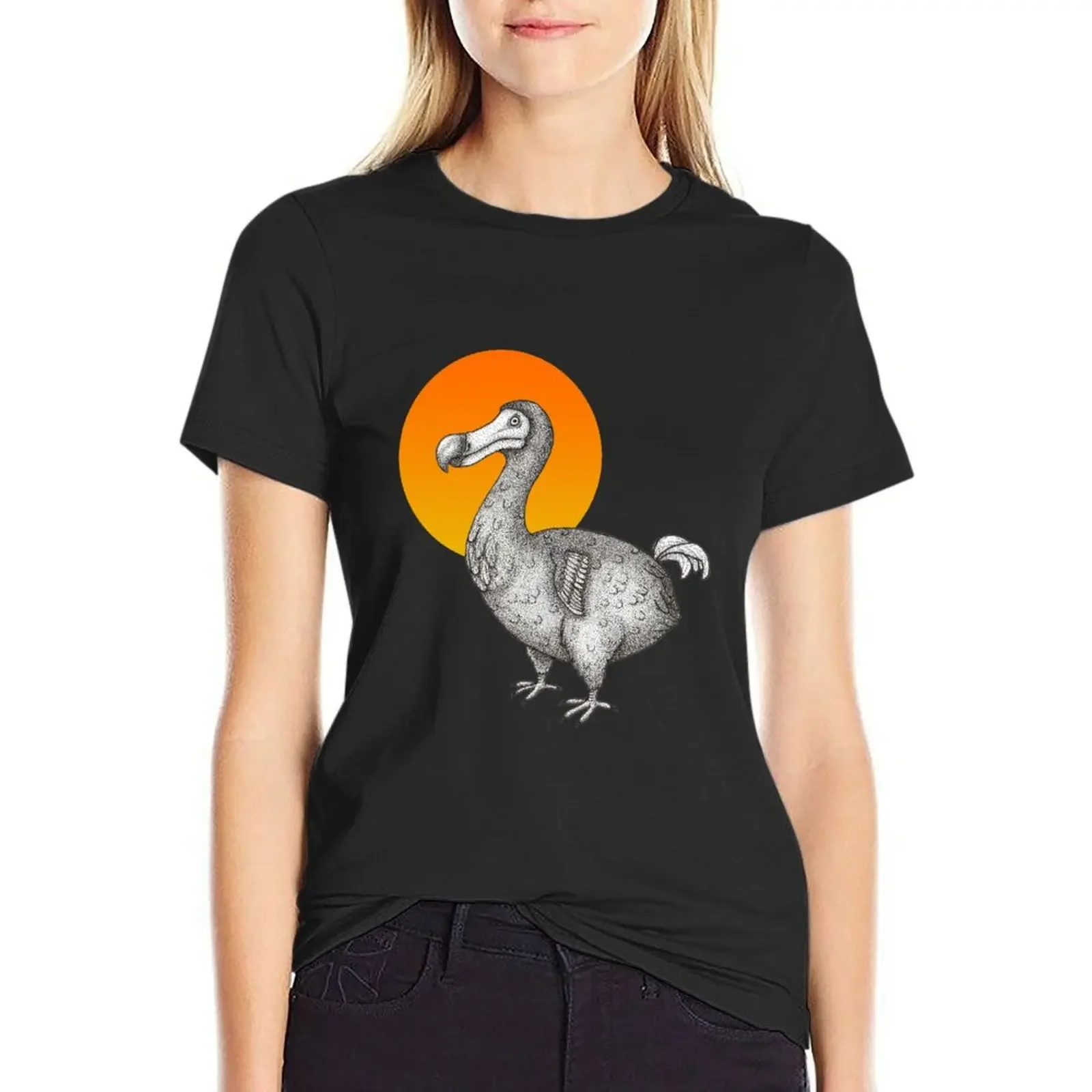 

Dapper Dodo T-Shirt Aesthetic clothing funnys tops graphics oversized workout shirts for Women