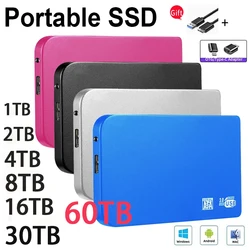 노트북, 데스크탑, 스마트폰용 고속 하드 드라이브, 휴대용 외장 SSD, 1TB, 2TB, 솔리드 스테이트 디스크, USB3.1