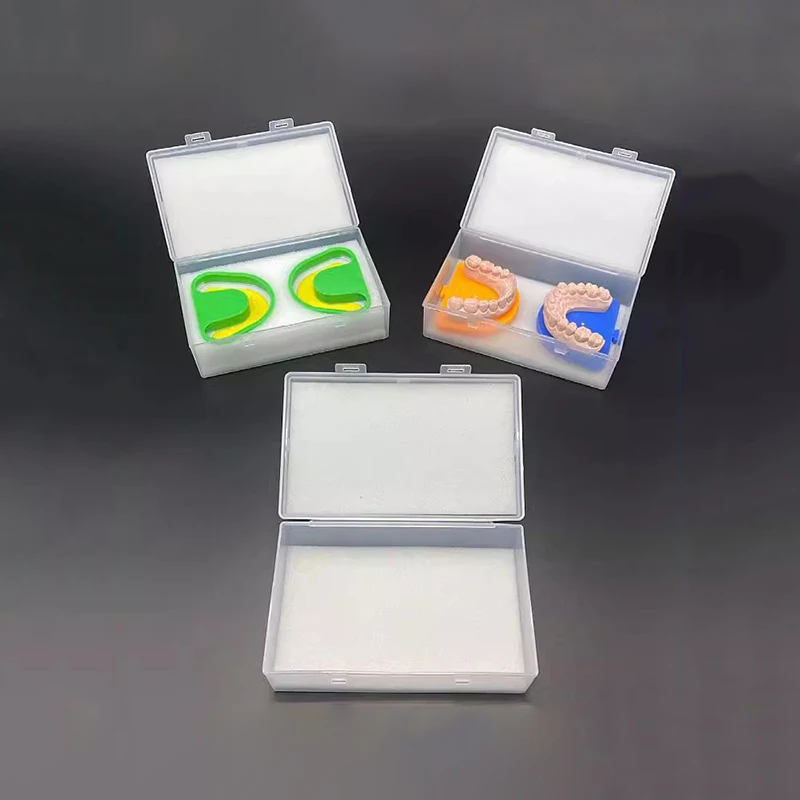 

Dental Tooth Model Implant Storage Box Dental Denture Special Delivery Box With Sponge Plaster Plastic Model Placement Box