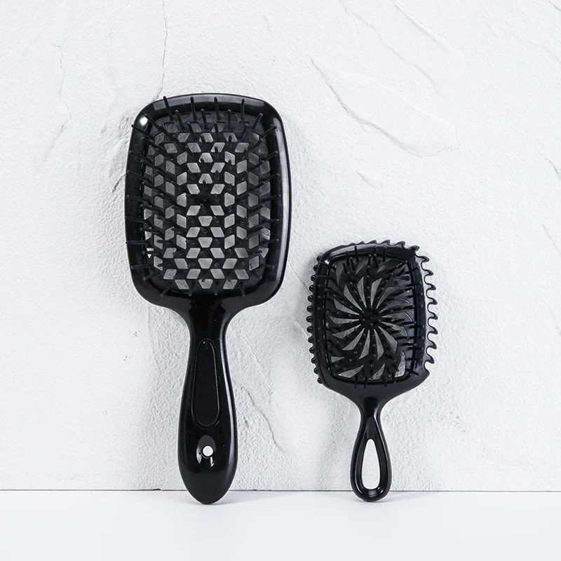 WANMEI 1/2pcs Detangling Brush Set: Pain-Free Wet/Dry Hair Brush (Original + Mini Travel Size) for All Hair Types