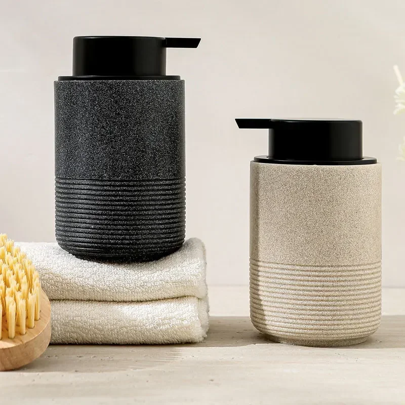 Soap dispenser luxury sandstone foam press bottle bubbler sub bottle gel hand sanitizer dispenser bathroom accessories
