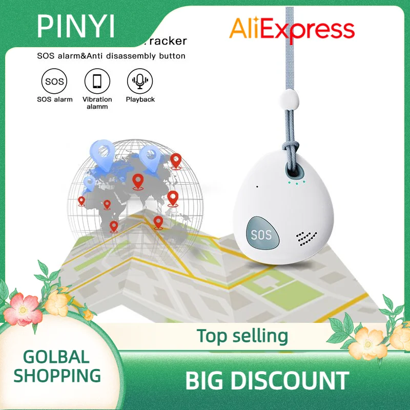 Persoonlijke GPS Tracker voor kinderen Gehandicapten Ouderen IP68 Waterdicht Anti-verloren GPS Tracker SOS Alarm APP Afstandsbediening Positionering