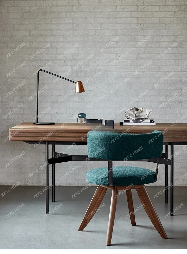 Meja Minimalis Modern Meja Tulis Walnut Hitam Minimalis Meja Minimalis Italia Kayu Solid Nordic