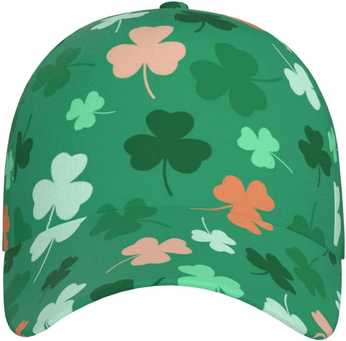 St. Patrick's Day Lucky Shamrock Baseball Cap for Women Men Adjustable Clover Green Dad Hat