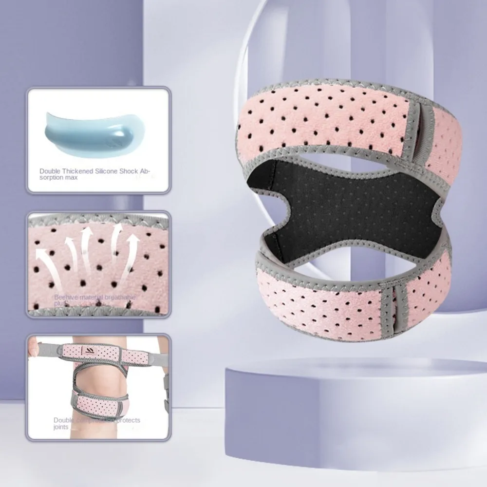 

Compression Sleeve Knee Patellar Tendon Support Adjustable Breathable Sports Protection Patellar Strap Colorful Stable