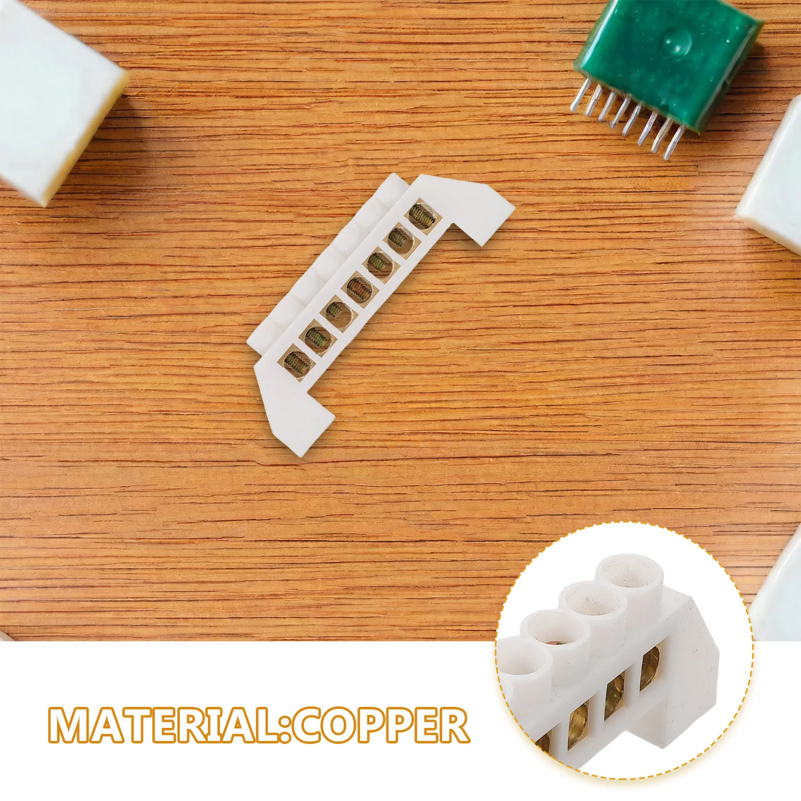 8 قطعة المسمار النحاس محطة التأريض قطاع موقف حافلة بار كتلة التوزيع الكهربائي سلك اتصال كتلة #2