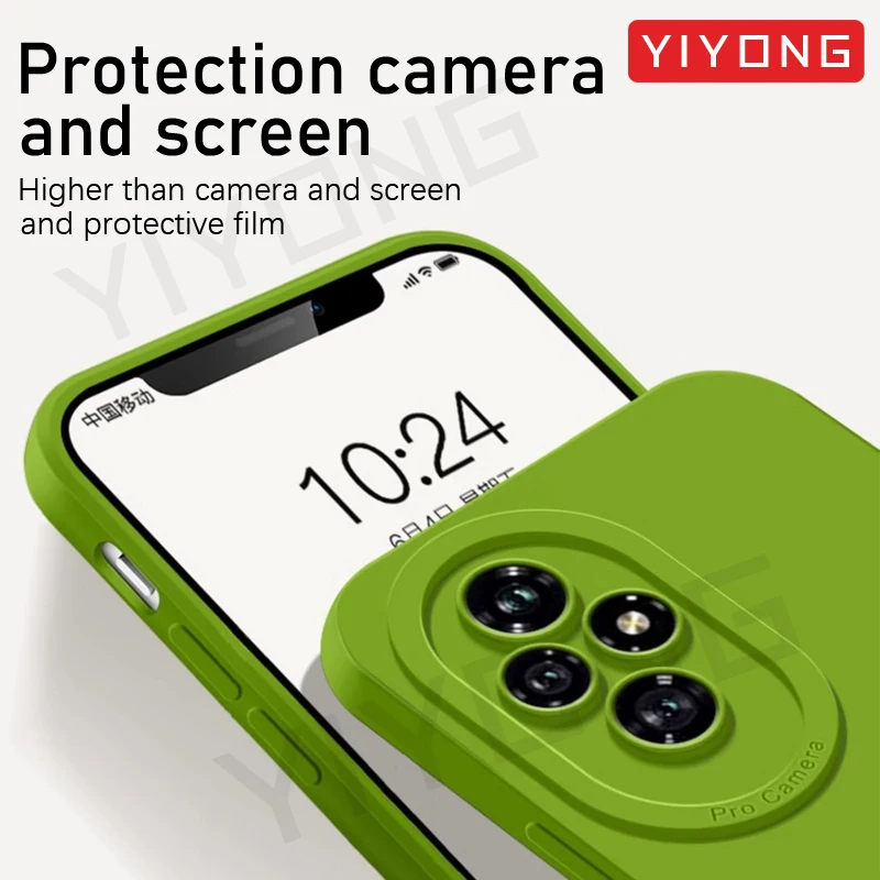 For Honor200 Case YIYONG Silky Liquid Silicone Soft Cover For Huawei Honor 200 Pro 200Pro Shockproof Phone Cases
