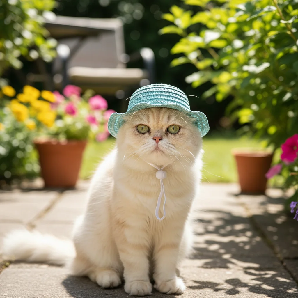 Natural Straw Mini Pet Sun Hat With Adjustable Chin Strap Lightweight Breathable Outdoor Headwear Costume for Cats and Dogs
