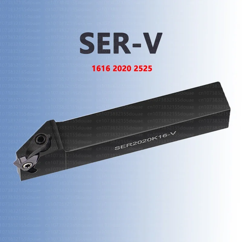 Suporte de Ferramenta de Torneamento de Rosqueamento Externo Vertical Ser 16 mm 20 mm 25 mm Inserções de Carboneto 16ver Ser1616h16-v Ser2023k16-v Ser2525m16-v
