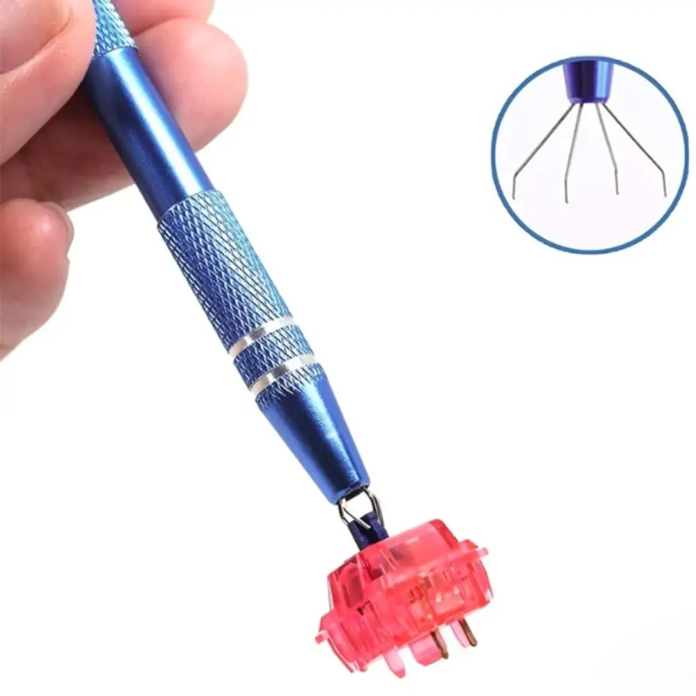 

4/6pcs Professional Keyboard Cleaning Tool Kit with Storage Bag Household Keycap Lube Brush Mini DIY Keycap Puller Dormitory