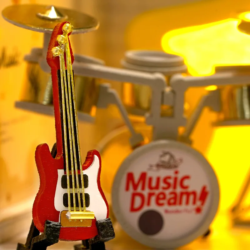 OUZEY Dream Chaser's Cottage DIY، مجموعة نماذج خشبية إبداعية ثلاثية الأبعاد، هدية للموسم الرومانسي للمراهقين #3