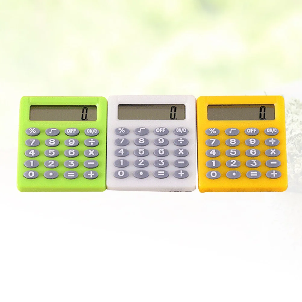 

3Pcs Portable Exam Calculator Students Durable Practical Compact Design Easy to Use for Home School Office Daily Life