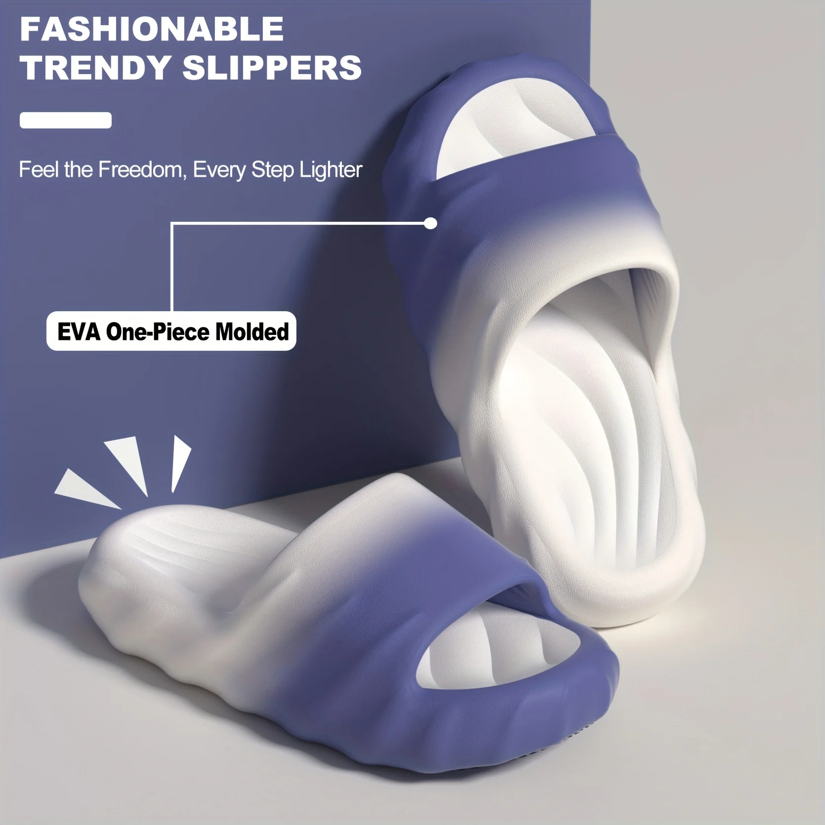 Men Cloud Slides Thick Sole Slippers Non Slip Deodorant Soft Cushioned Summer Sandals Indoor Outdoor Bathroom Shower Beach Shoes - view 5