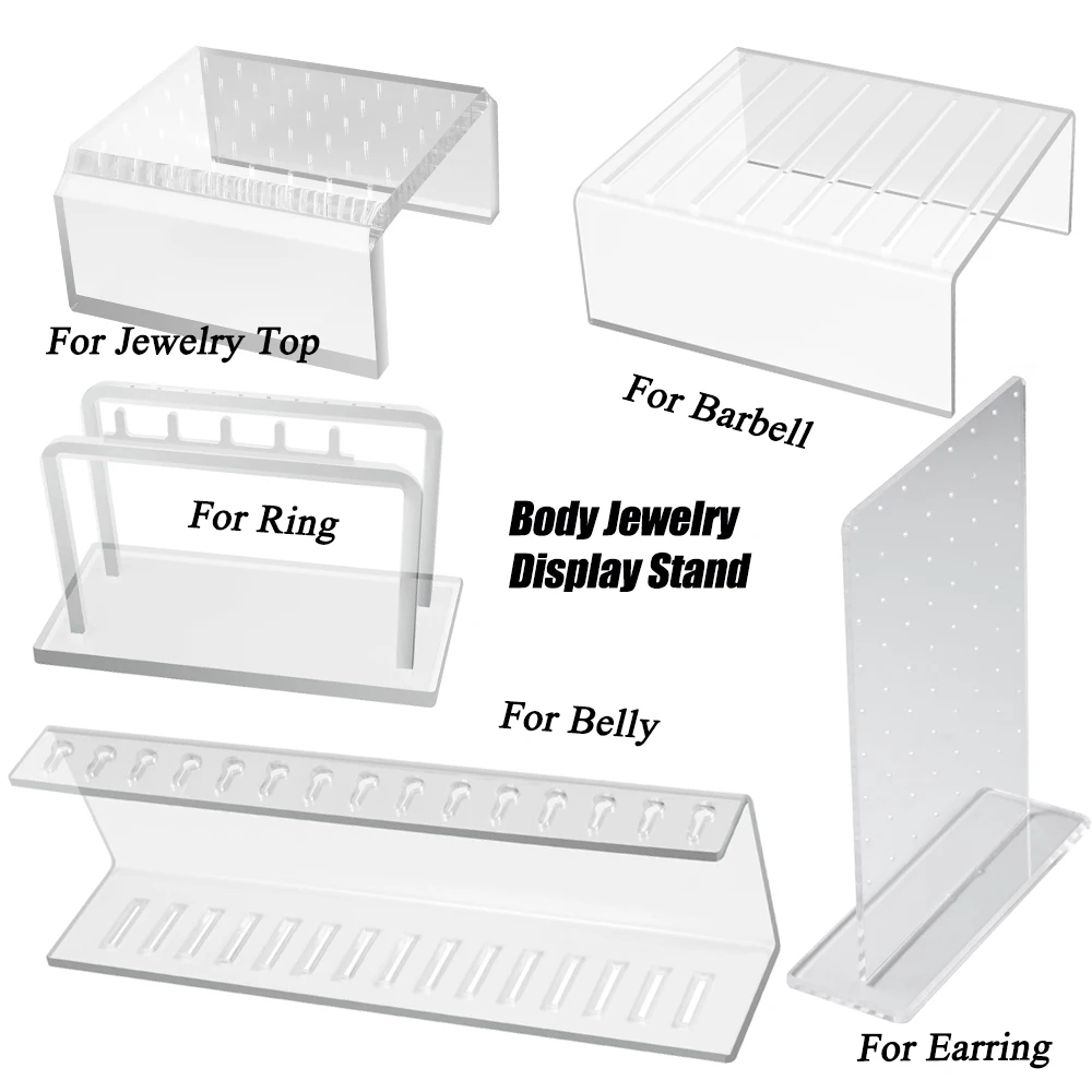 Piercing ekspozytor do biżuterii stojak akrylowy sprzedawca Organizer biżuterii półka Multi Ear Studs Storage Rack Tools